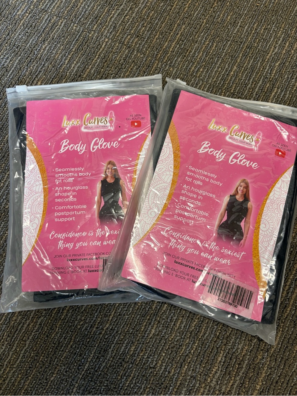 New in Package Lot of 2 Luxx Curves Body Glove Thong Body Shaper size M/L